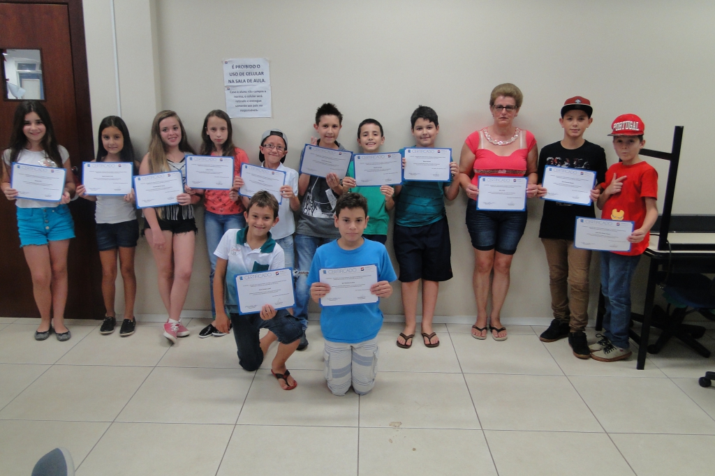 Encerramento dos cursos do Projeto Inclusão Digital