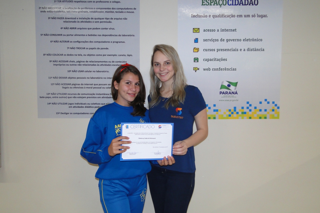 Alunos da AABB Comunidade recebem Certificados