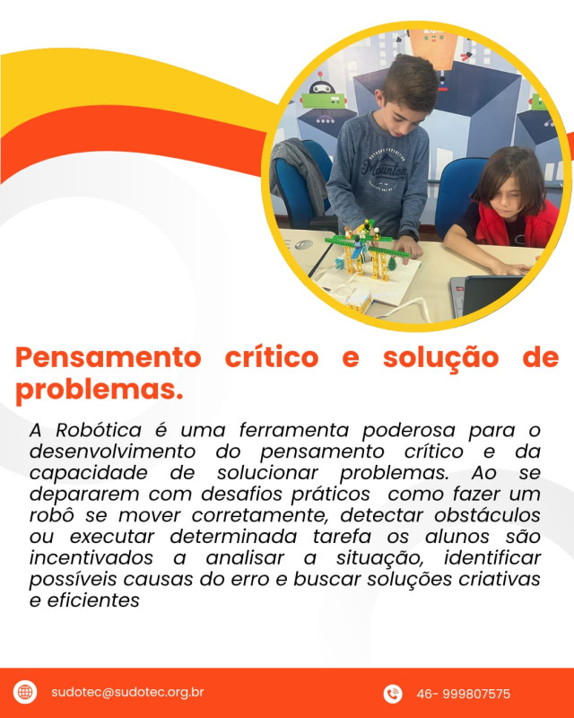 Muito além de montar robôs!